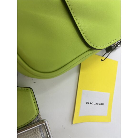 Marc Jacobs The J Green Glow Smooth Leather Shoulder Crossbody Handbag Purse - Picture 9 of 13